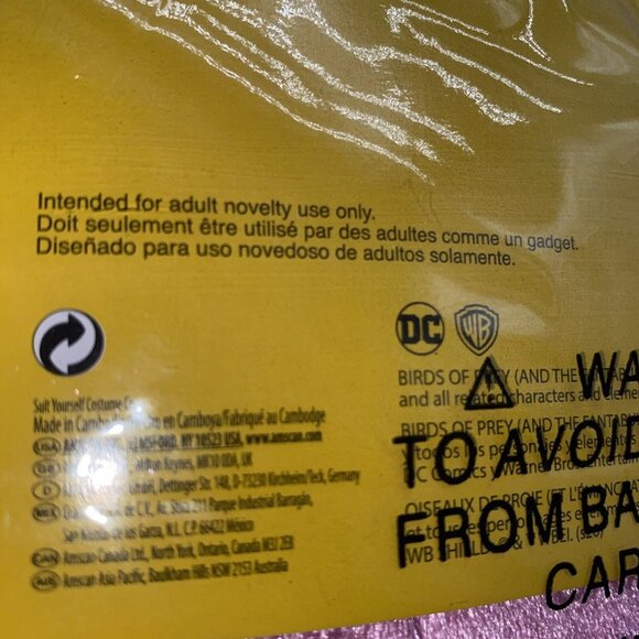 Harley Quinn Birds Of Prey 4 Piece Halloween Cosplay Costume Adult Large 10-12 - Picture 10 of 15